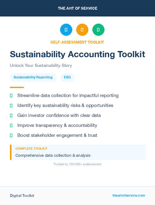 Sustainability Accounting Toolkit