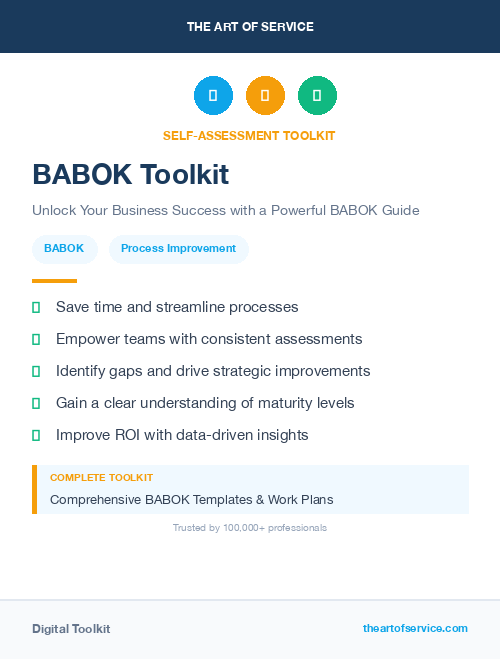 BABOK Toolkit