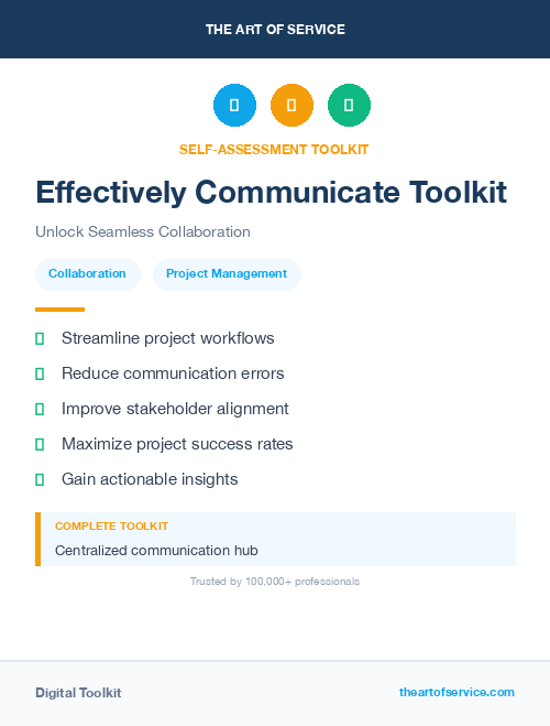 Effectively Communicate Toolkit
