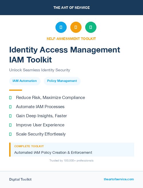 Identity Access Management IAM Toolkit