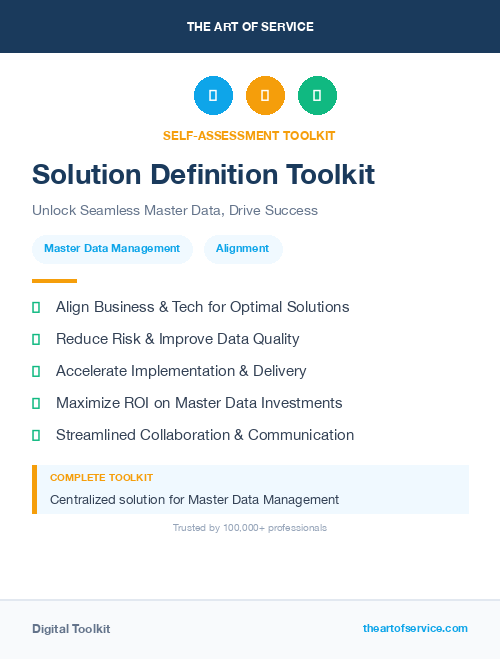 Solution Definition Toolkit
