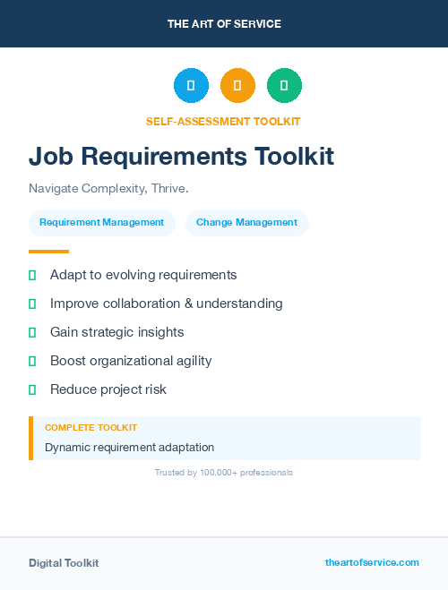Job Requirements Toolkit