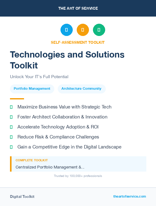 Technologies and Solutions Toolkit