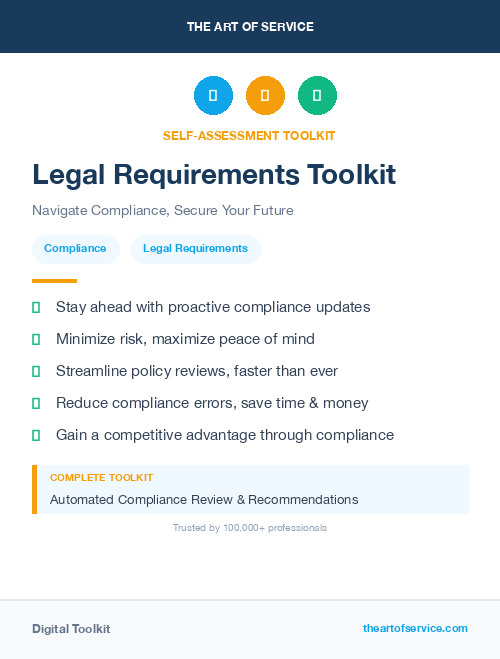Legal Requirements Toolkit