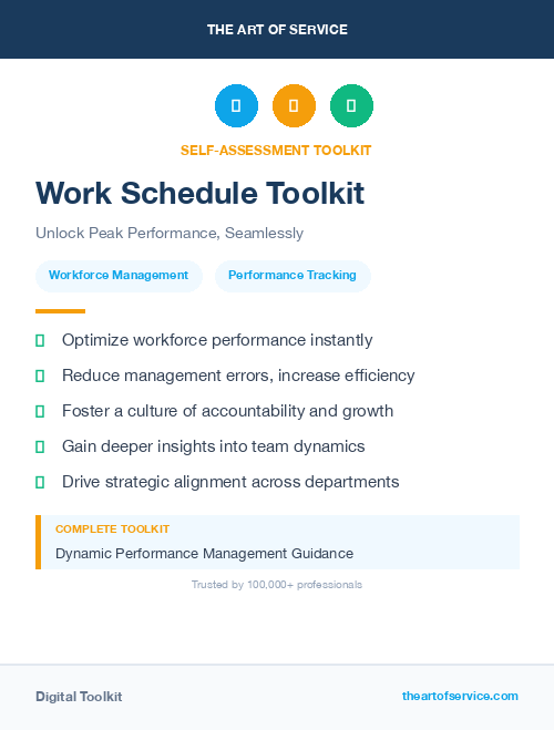 Work Schedule Toolkit