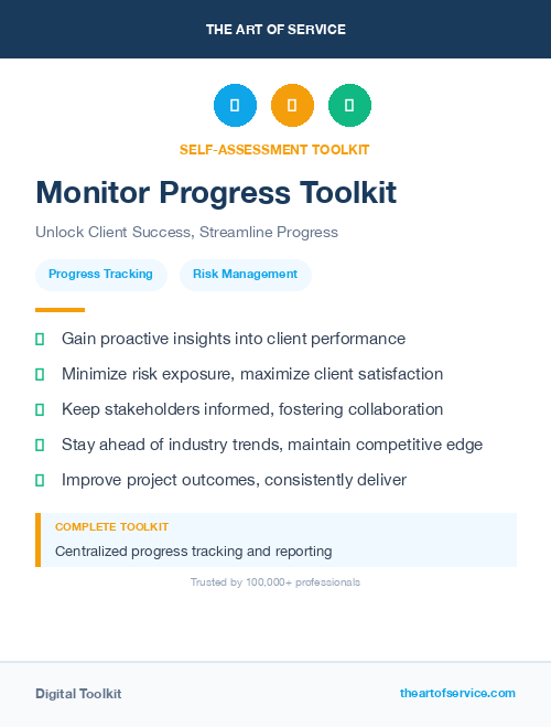 Monitor Progress Toolkit