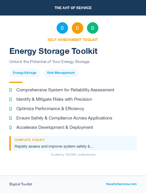 Energy Storage Toolkit