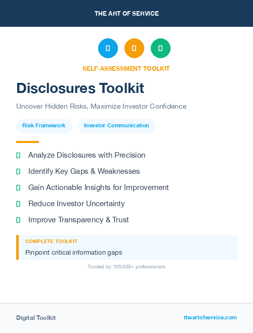 Disclosures Toolkit