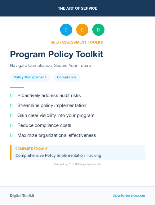 Program Policy Toolkit