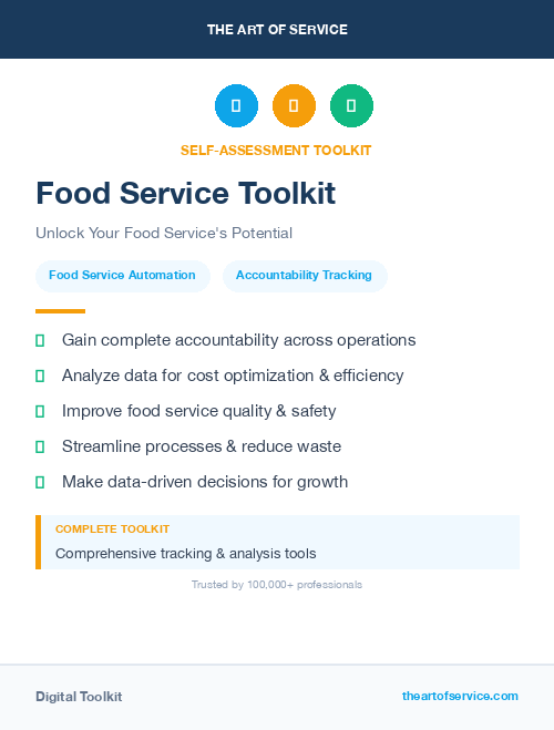 Food Service Toolkit