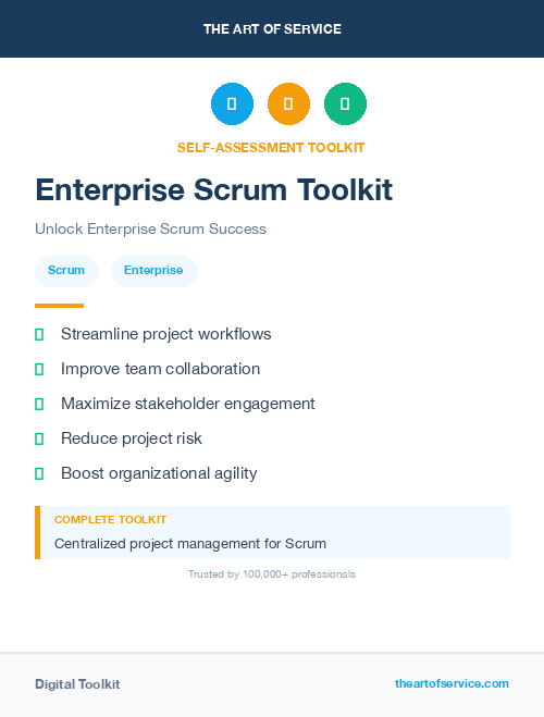 Enterprise Scrum Toolkit