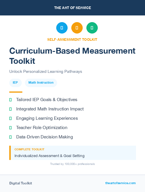 Curriculum-Based Measurement Toolkit