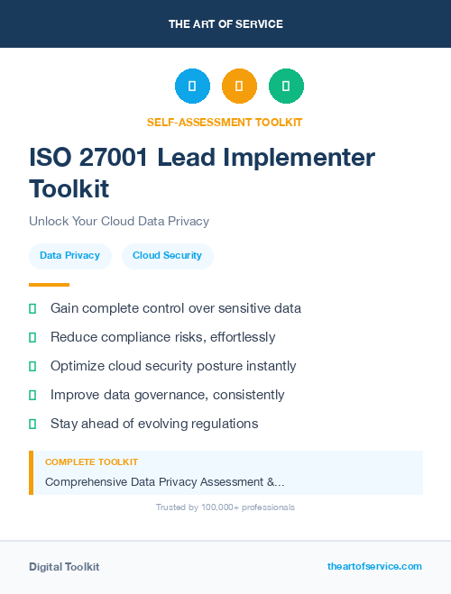 ISO 27001 Lead Implementer Toolkit