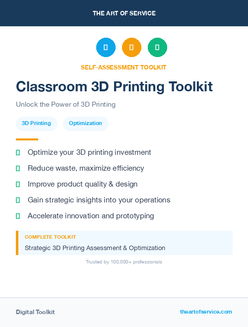 Classroom 3D Printing Toolkit
