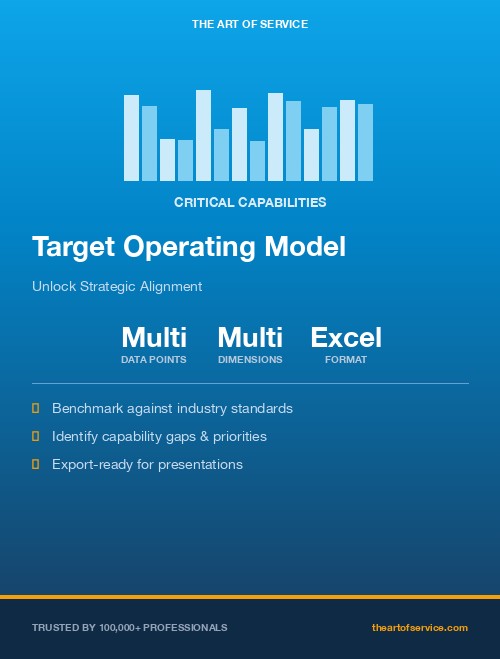 Target Operating Model Critical Capabilities