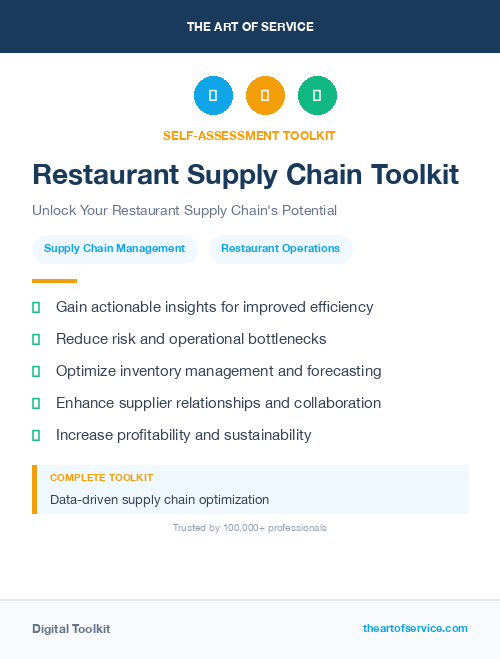 Restaurant Supply Chain Toolkit