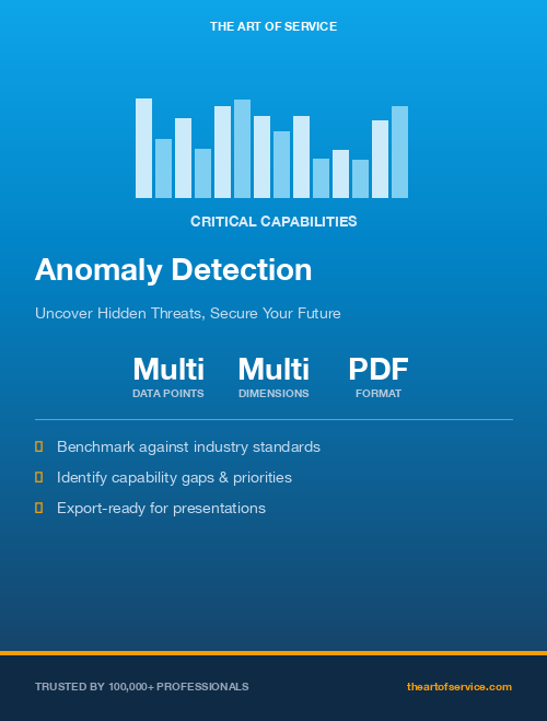 Anomaly Detection Critical Capabilities