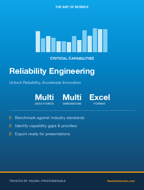 Reliability Engineering Critical Capabilities