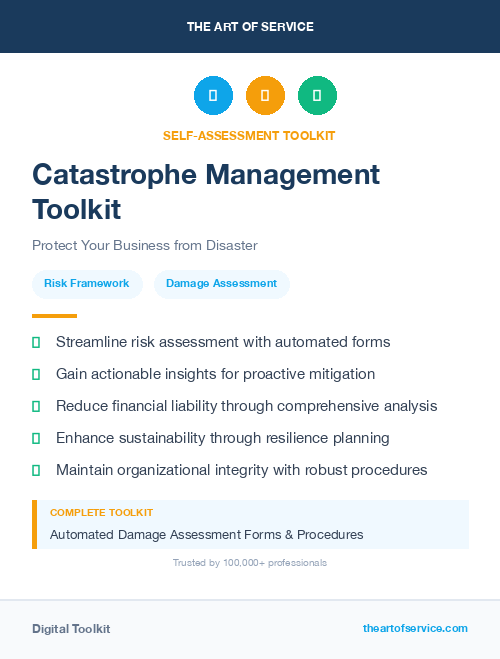 Catastrophe Management Toolkit