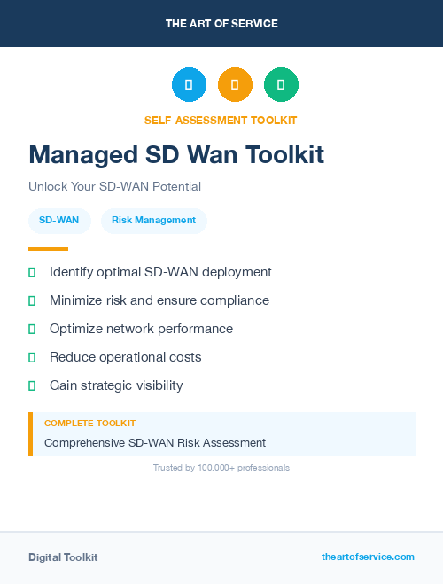 Managed SD Wan Toolkit