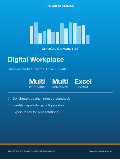Digital Workplace Critical Capabilities