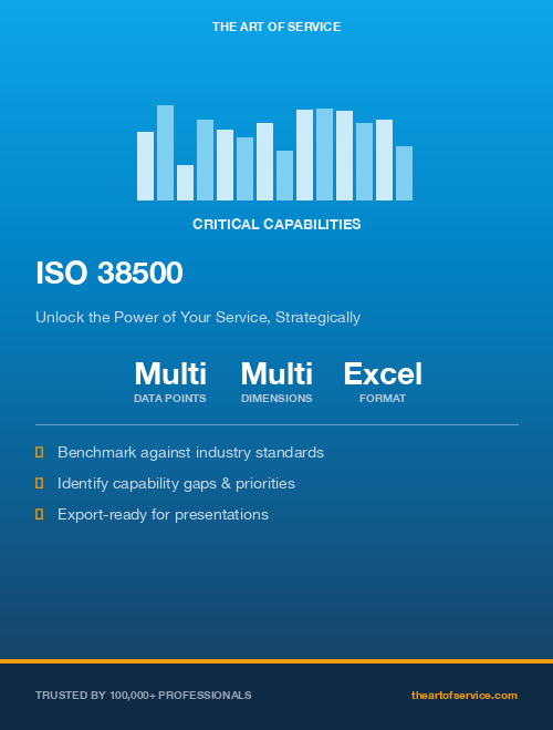 ISO 38500 Critical Capabilities