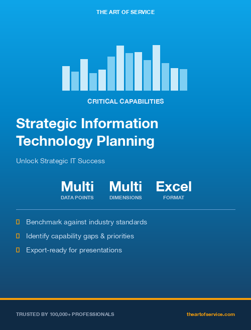 Strategic Information Technology Planning Critical Capabilities