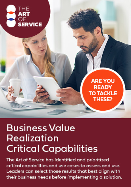 Business Value Realization Critical Capabilities