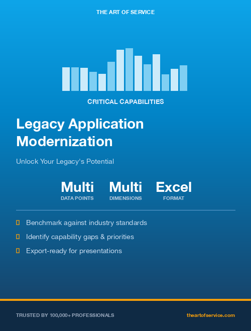 Legacy Application Modernization Critical Capabilities