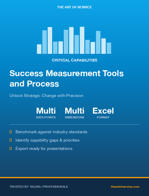 Success Measurement Tools and Process Critical Capabilities