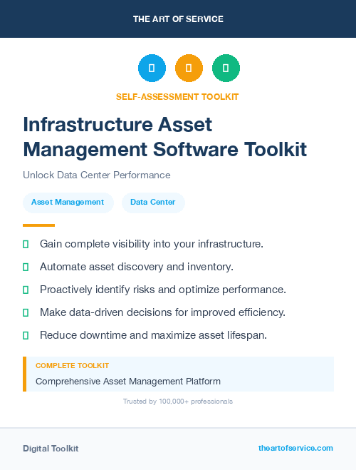 Infrastructure Asset Management Software Toolkit