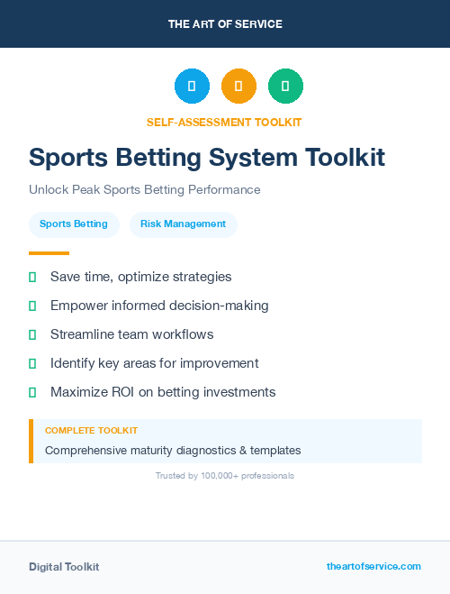 Sports Betting System Toolkit