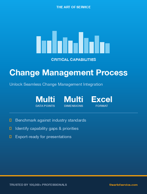 Change Management Process Critical Capabilities