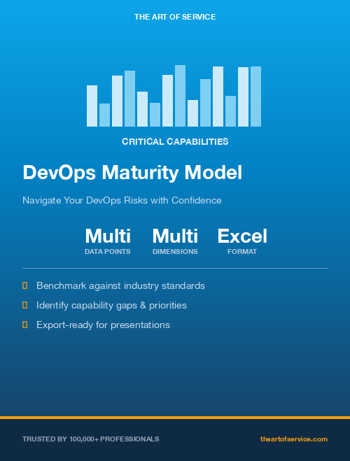 DevOps Maturity Model Critical Capabilities