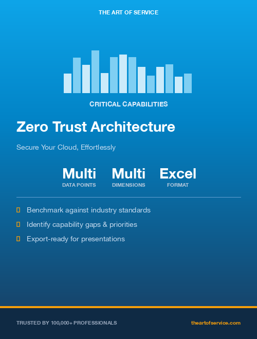 Zero Trust Architecture Critical Capabilities