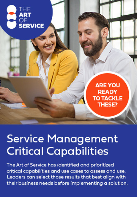 Service Management Critical Capabilities