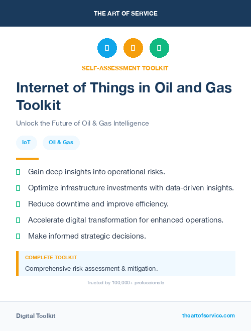 Internet of Things in Oil and Gas Toolkit