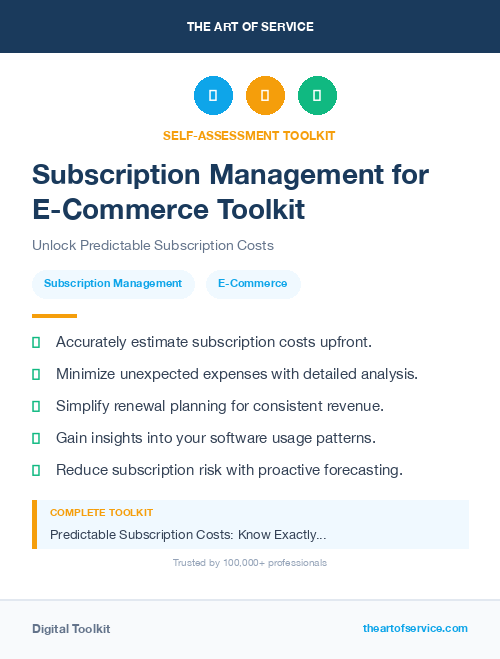 Subscription Management for E-Commerce Toolkit