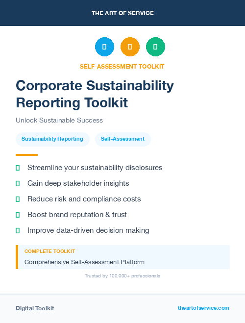 Corporate Sustainability Reporting Toolkit