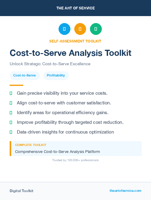 Cost-to-Serve Analysis Toolkit