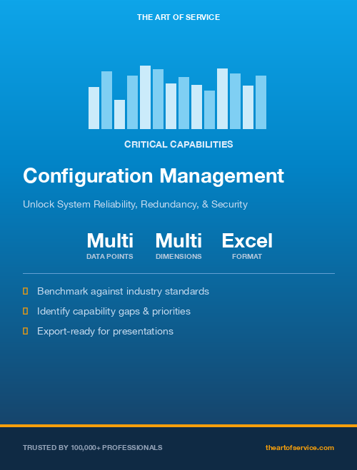 Configuration Management Critical Capabilities