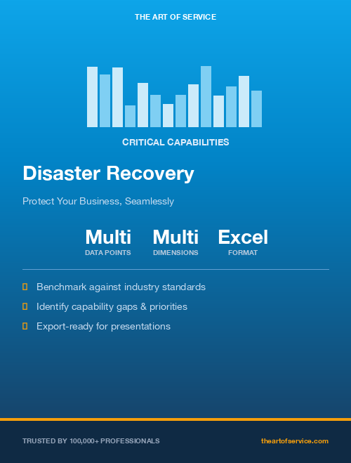 Disaster Recovery Critical Capabilities