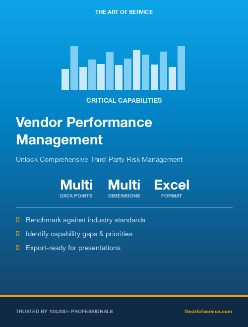 Vendor Performance Management Critical Capabilities