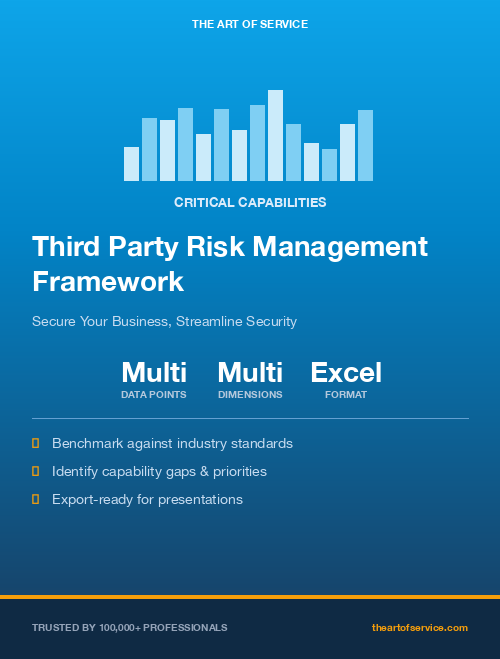 Third Party Risk Management Framework Critical Capabilities