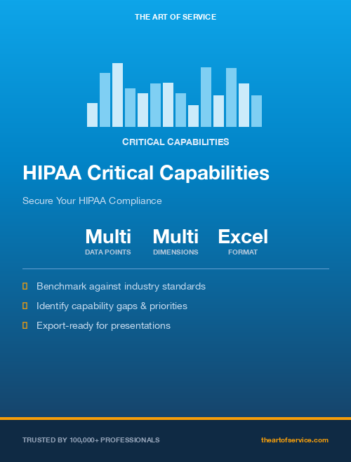 HIPAA Critical Capabilities