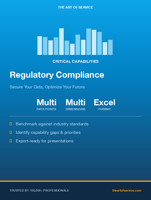 Regulatory Compliance Critical Capabilities