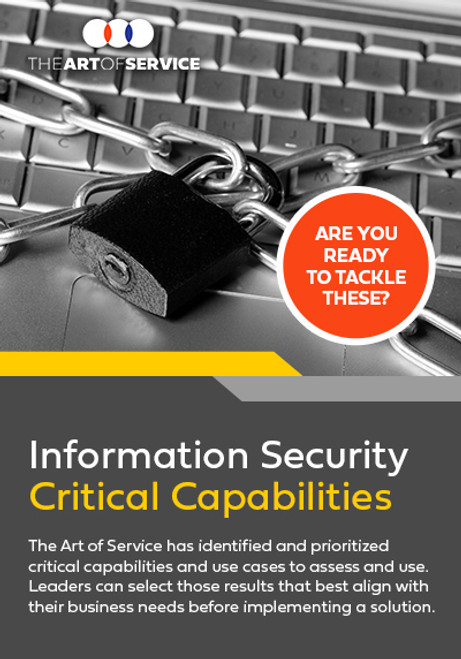 Information Security Critical Capabilities