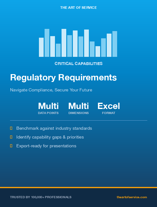 Regulatory Requirements Critical Capabilities