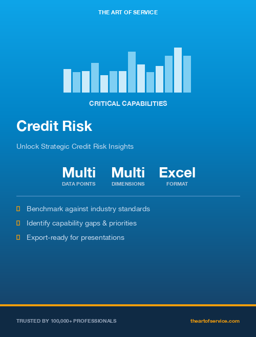 Credit Risk Critical Capabilities