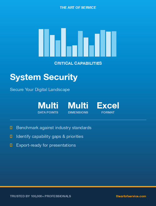 System Security Critical Capabilities
